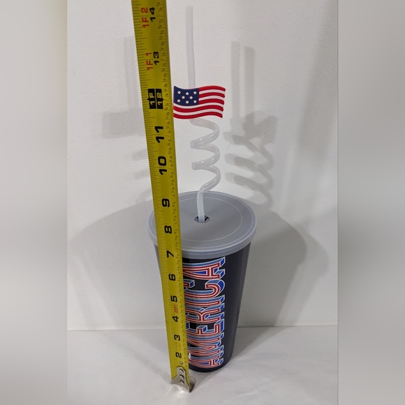 Americana 4th Of July Patriotic Sipper Cup With Lid & Straw, Bundle of 3, NWT - Picture 4 of 4